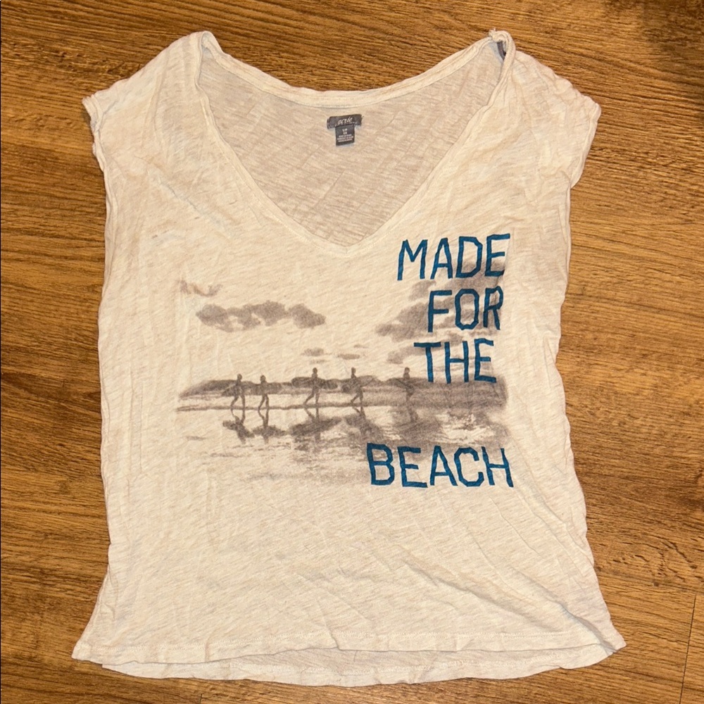 Casual Cream Graphic Tee | Aerie